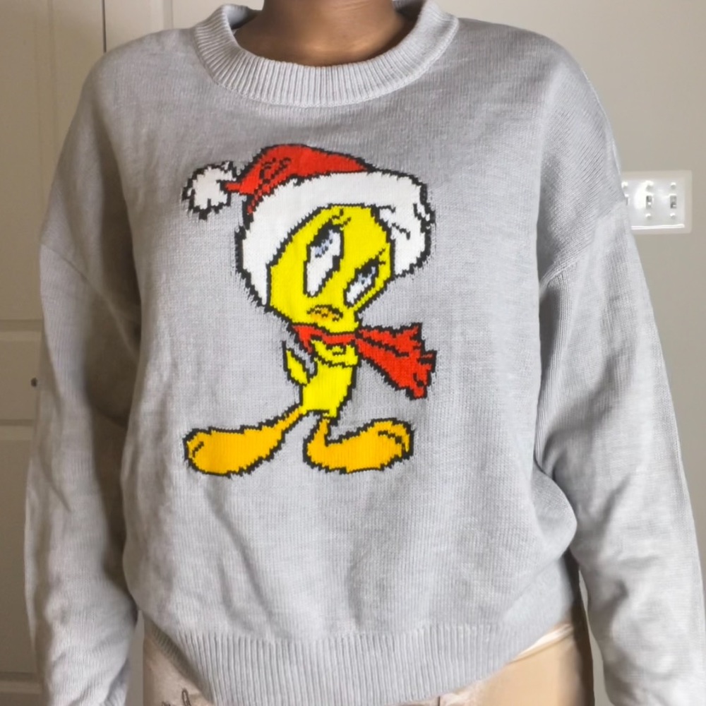 Grey Longsleeve knit sweatshirt